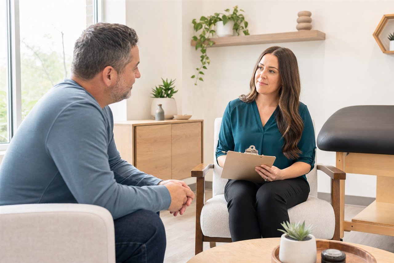 A healthcare conversation about visit preparation